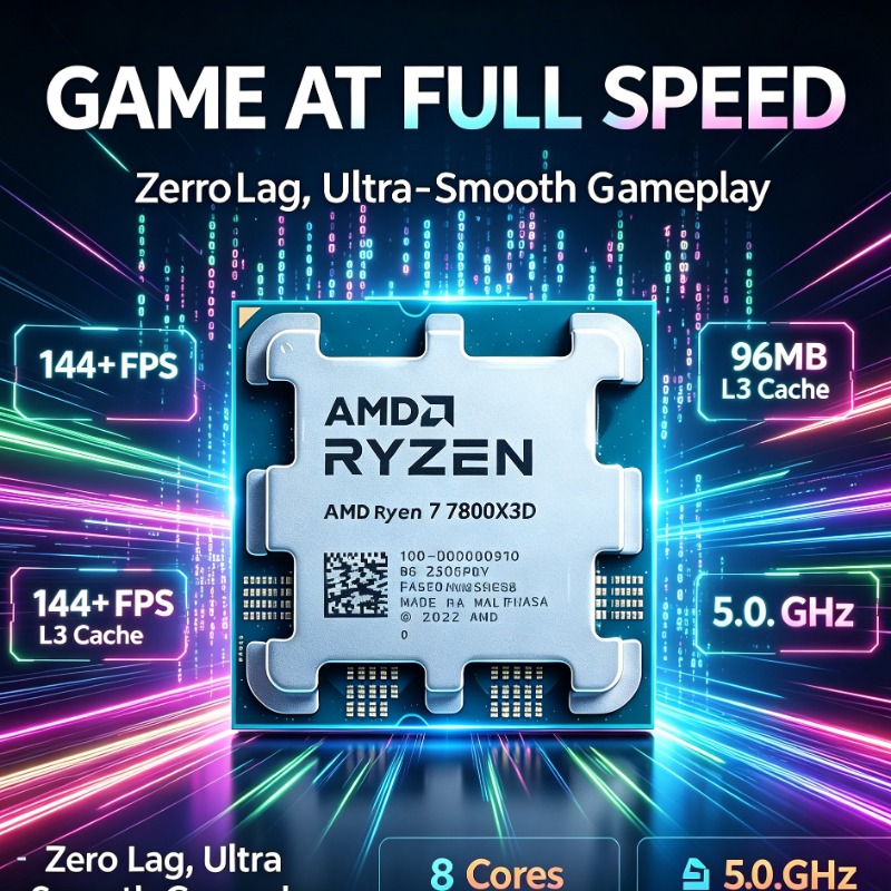 Amd Cpu Ryzen 7 - CPU Gaming Ryzen 7 7800X3D 8-Core
