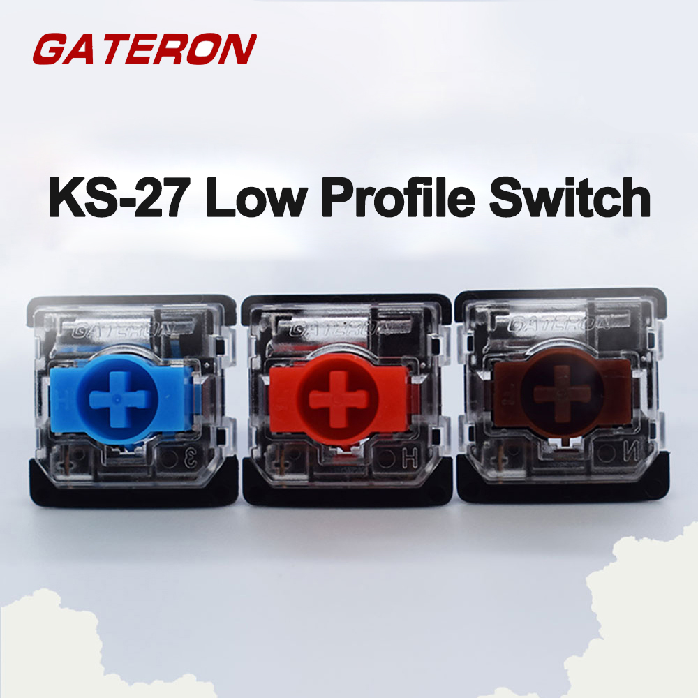Gaming Keyboard Tester - Sakelar Profil Rendah Gateron untuk Tombol