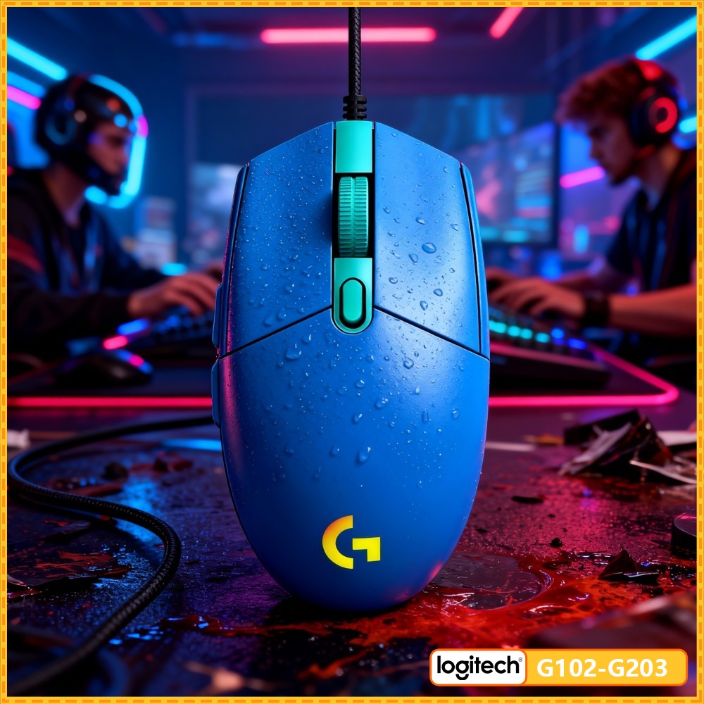 Logitech Mouse G203 - Mouse Logitech G203, Sensor Optik Gaming
