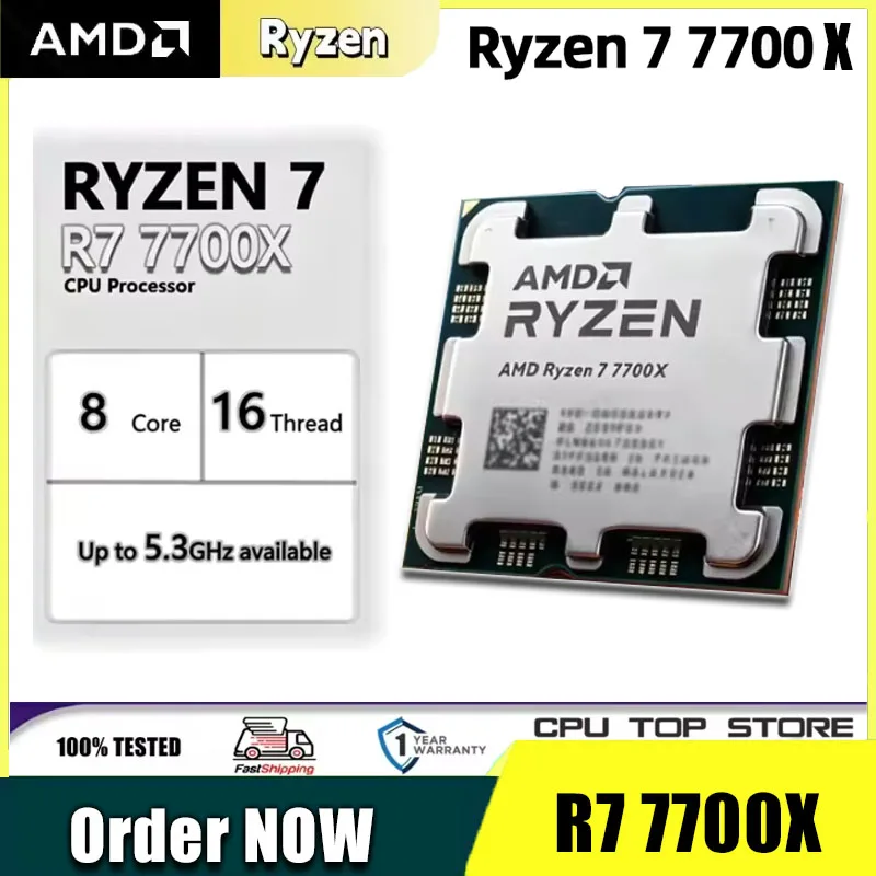 Amd Cpu Ryzen 7 - AMD Ryzen 7 7700 8-Core 16-Thread