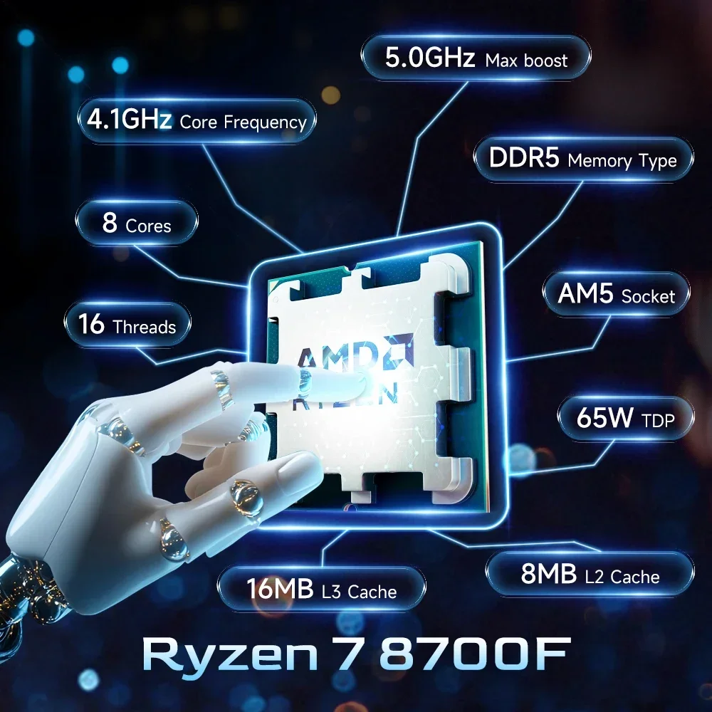 AMD Ryzen 7 8700F CPU Baru R7  - Amd Cpu Ryzen 7 ulasan dan harga
