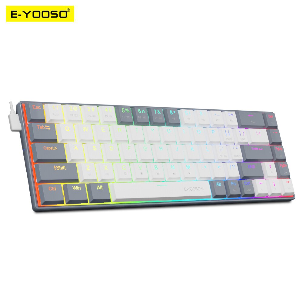 E-YOOSO A68 RGB Keyboard Gamin - Gaming Keyboard Budget ulasan dan harga
