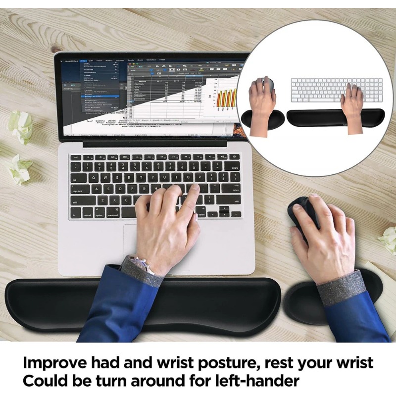 Sandaran Pergelangan Tangan Ke - Gaming Keyboard Mouse Set ulasan dan harga