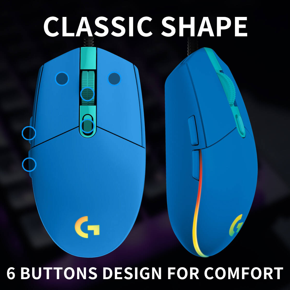 Logitech G203 Mouse Gaming Ber - Logitech Mouse G203 ulasan dan harga