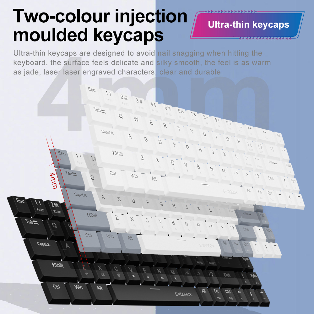 E-YOOSO A68 RGB Keyboard Gamin - Gaming Keyboard Budget ulasan dan harga
