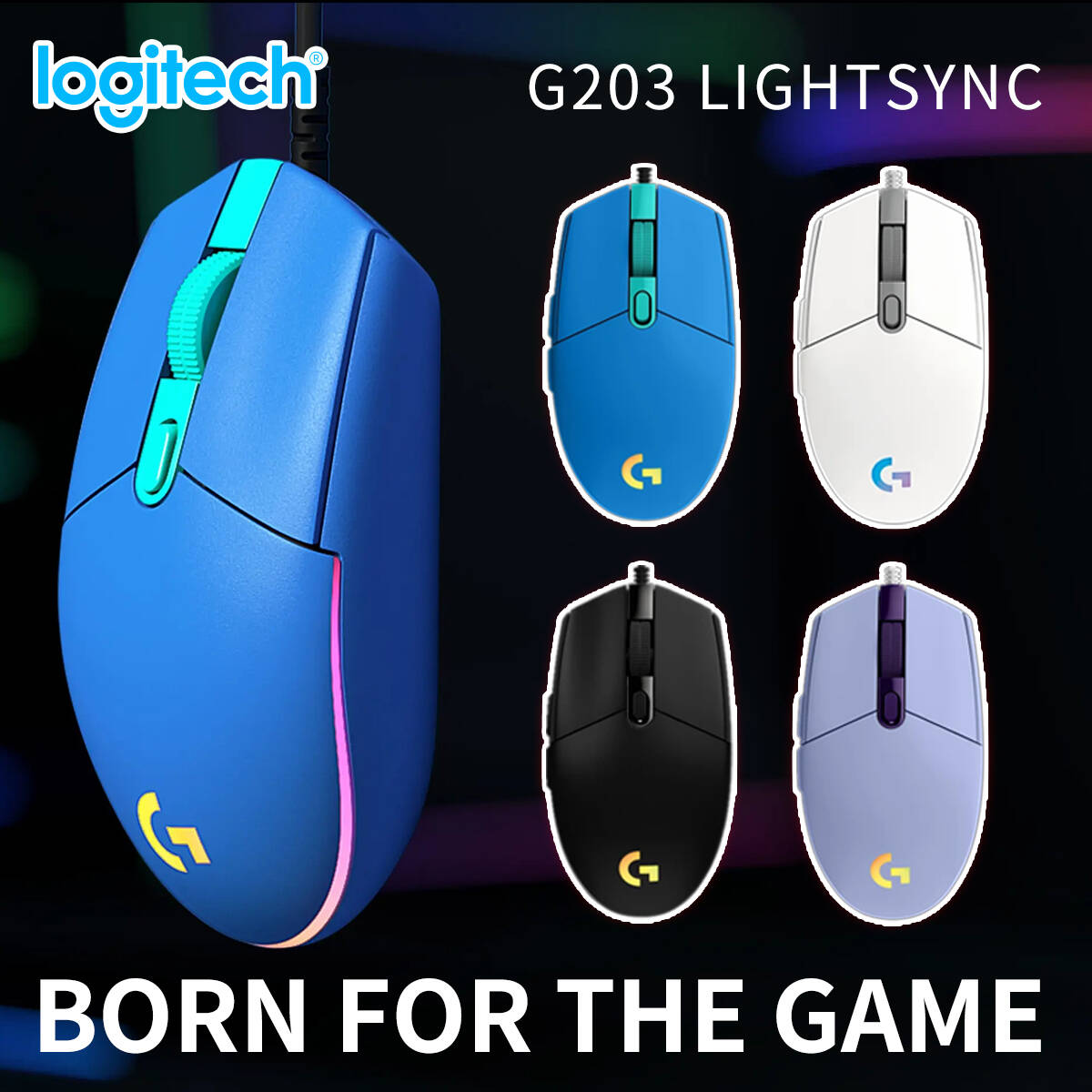 Logitech G203 Mouse Gaming Ber - Logitech Mouse G203 ulasan dan harga