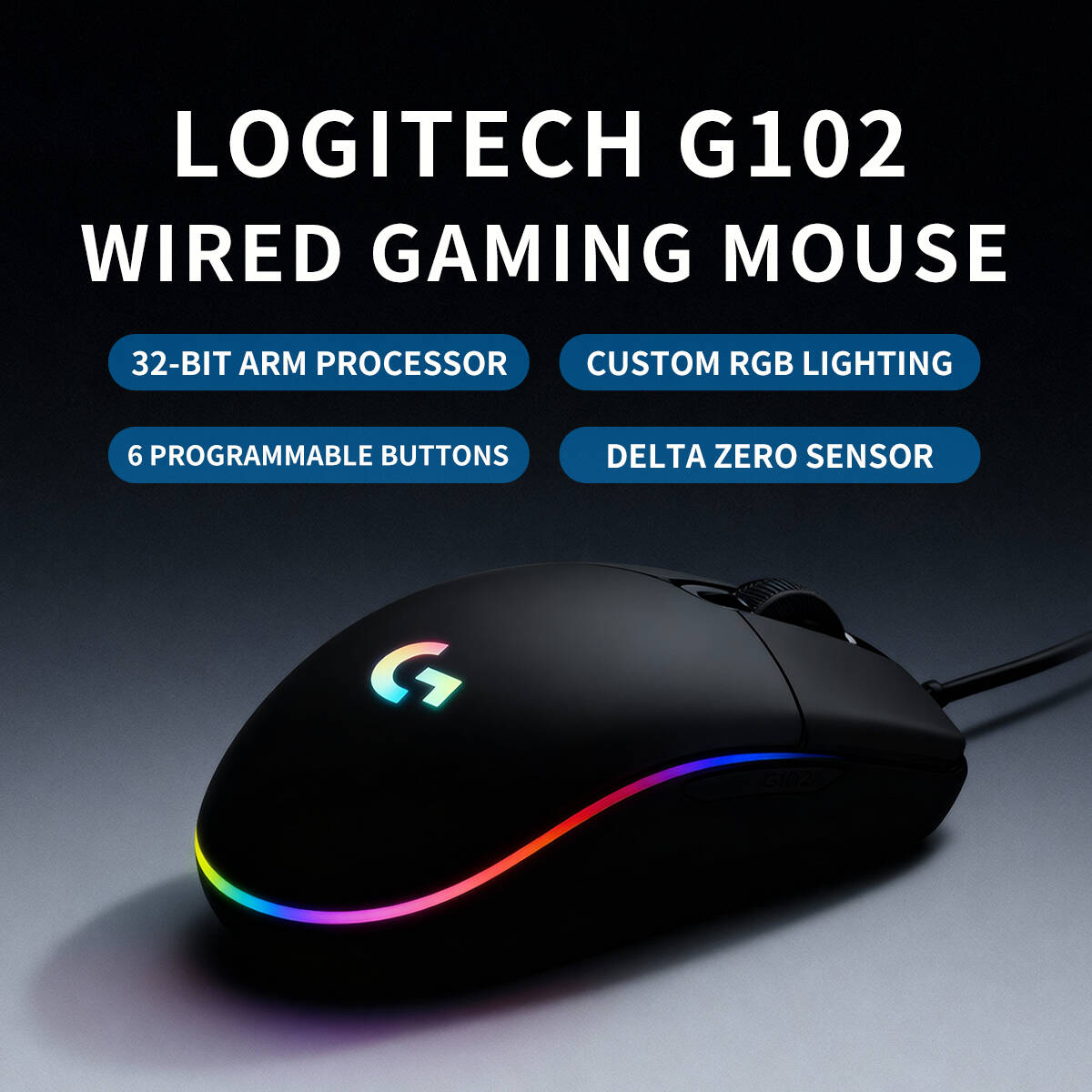 Logitech G203 Mouse Gaming RGB - Logitech Mouse G203 ulasan dan harga