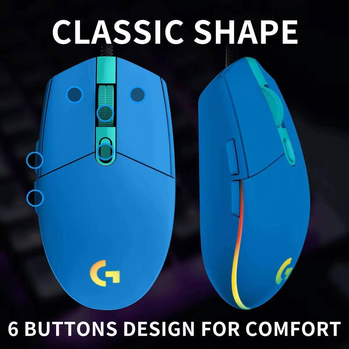 Logitech G203 LIGHTSYNC Gaming - Logitech Mouse G203 ulasan dan harga
