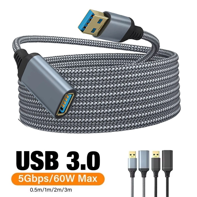 Kabel Ekstensi USB 3.0 Berbaha - Coiled Usb Cable ulasan dan harga