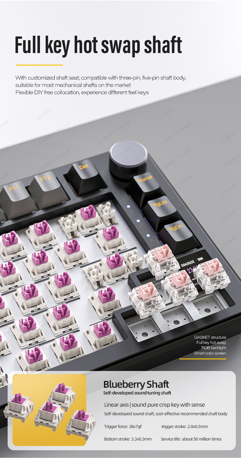 2024 Baru AL66 Keyboard Mekani - Gaming Keyboard No Rgb ulasan dan harga
