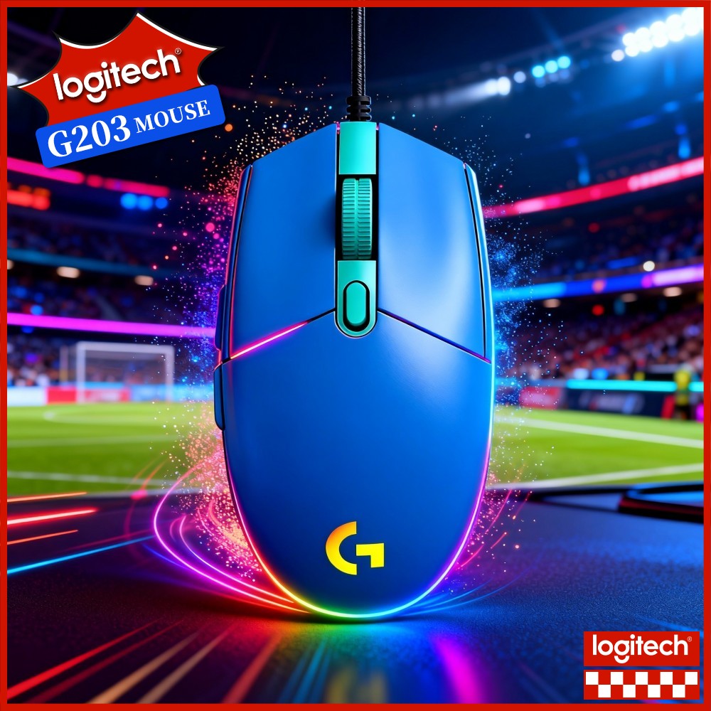Logitech G203 Mouse Gaming Ber - Logitech Mouse G203 ulasan dan harga