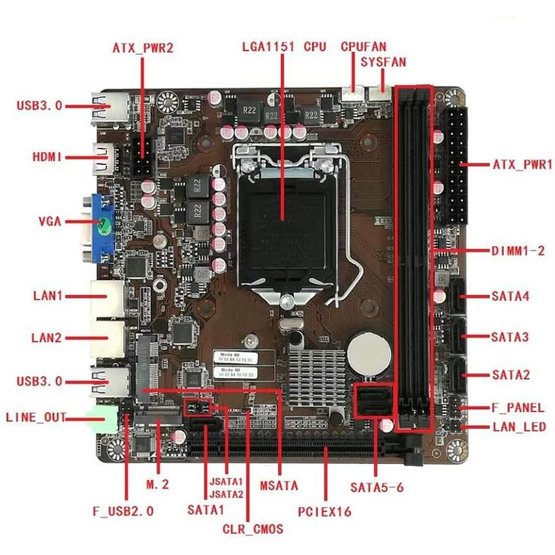 Motherboard Mini-ITX B365 LGA  - Intel Cpu Core I5 ulasan dan harga