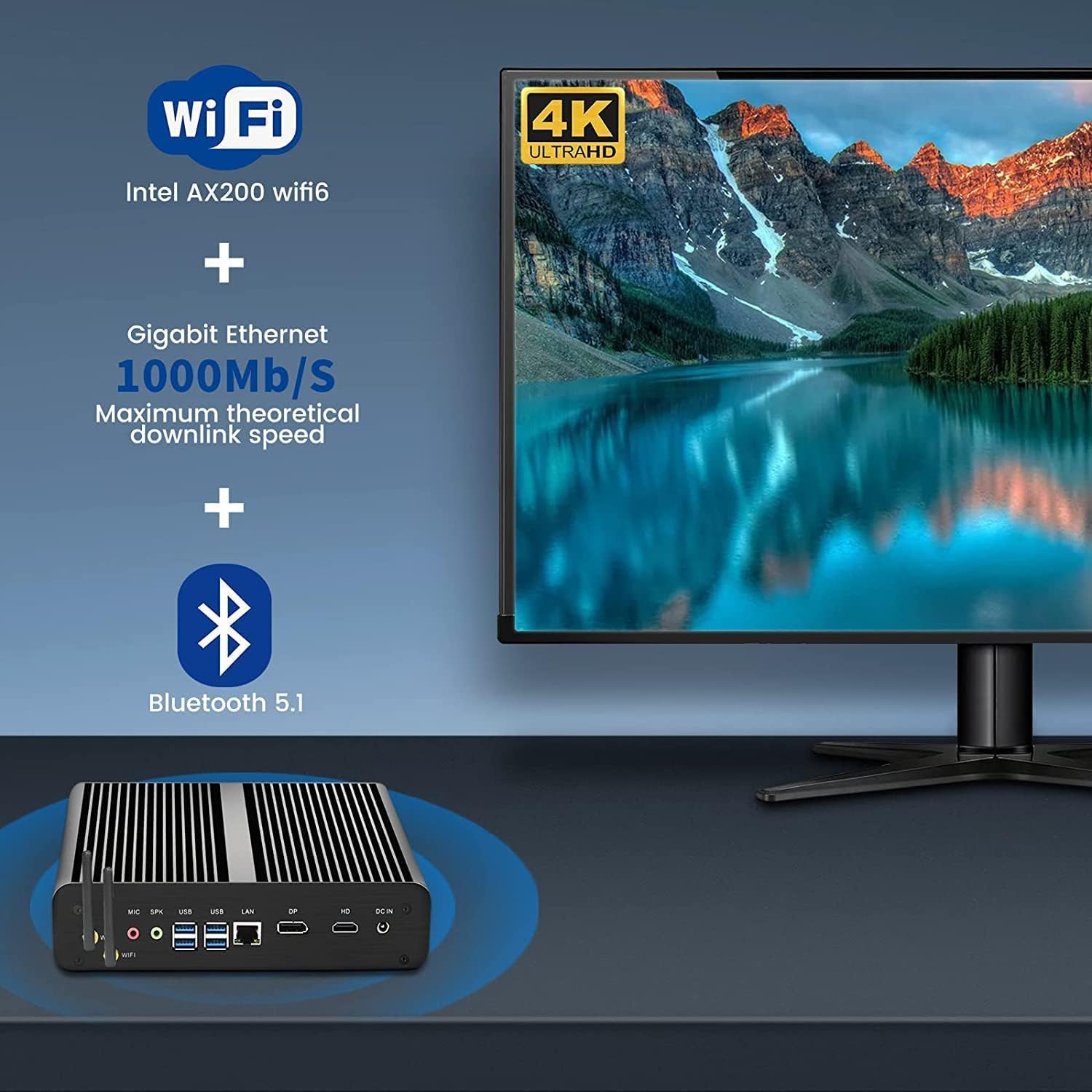 Partaker Mini PC Tanpa Kipas G - Intel Cpu Core I7 ulasan dan harga