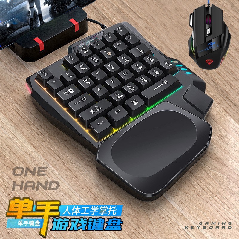 Keyboard satu tangan K5 Gungod - Gaming Keyboard Ebay ulasan dan harga
