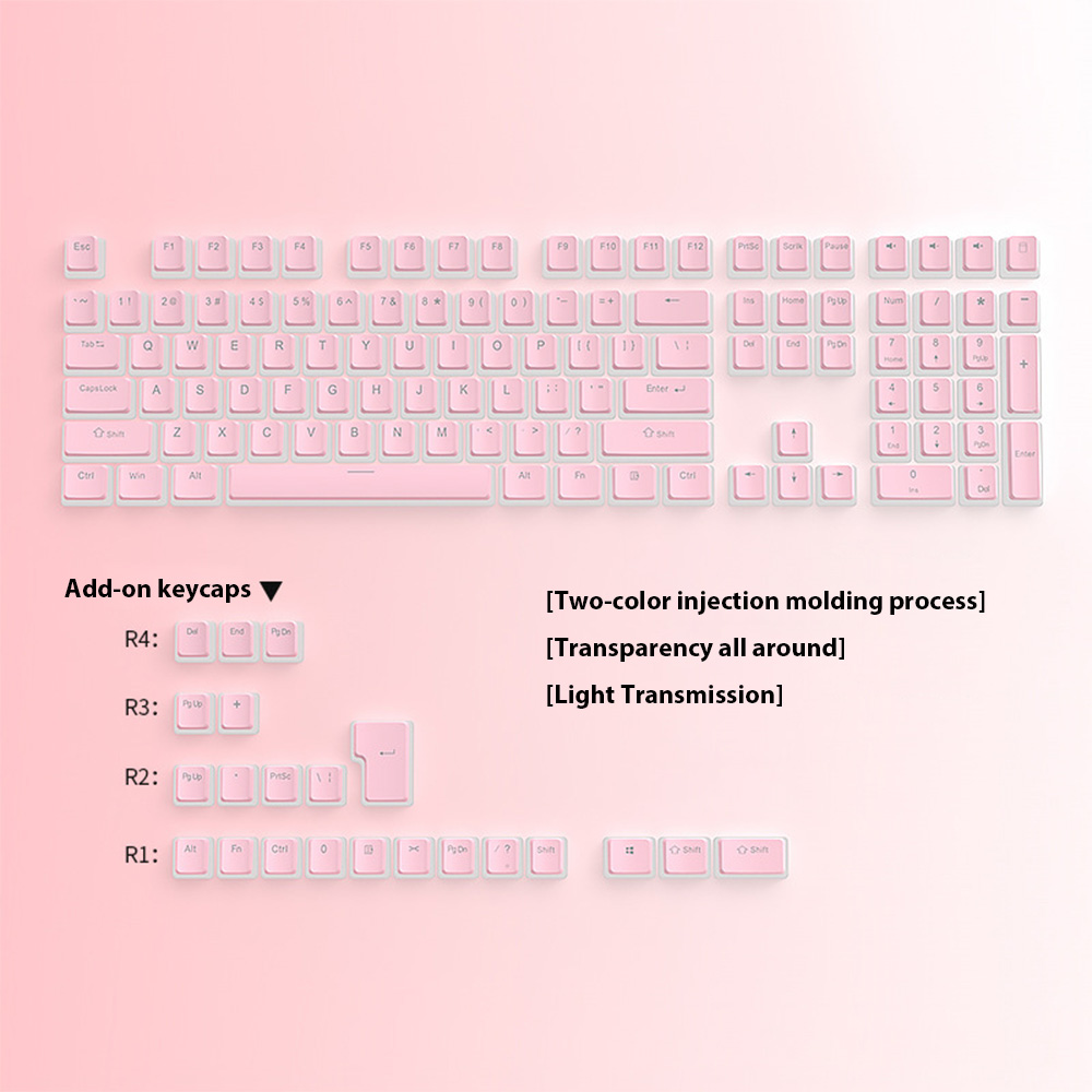 129 Tombol Puding Tombol PBT D - Gaming Keyboard No Rgb ulasan dan harga