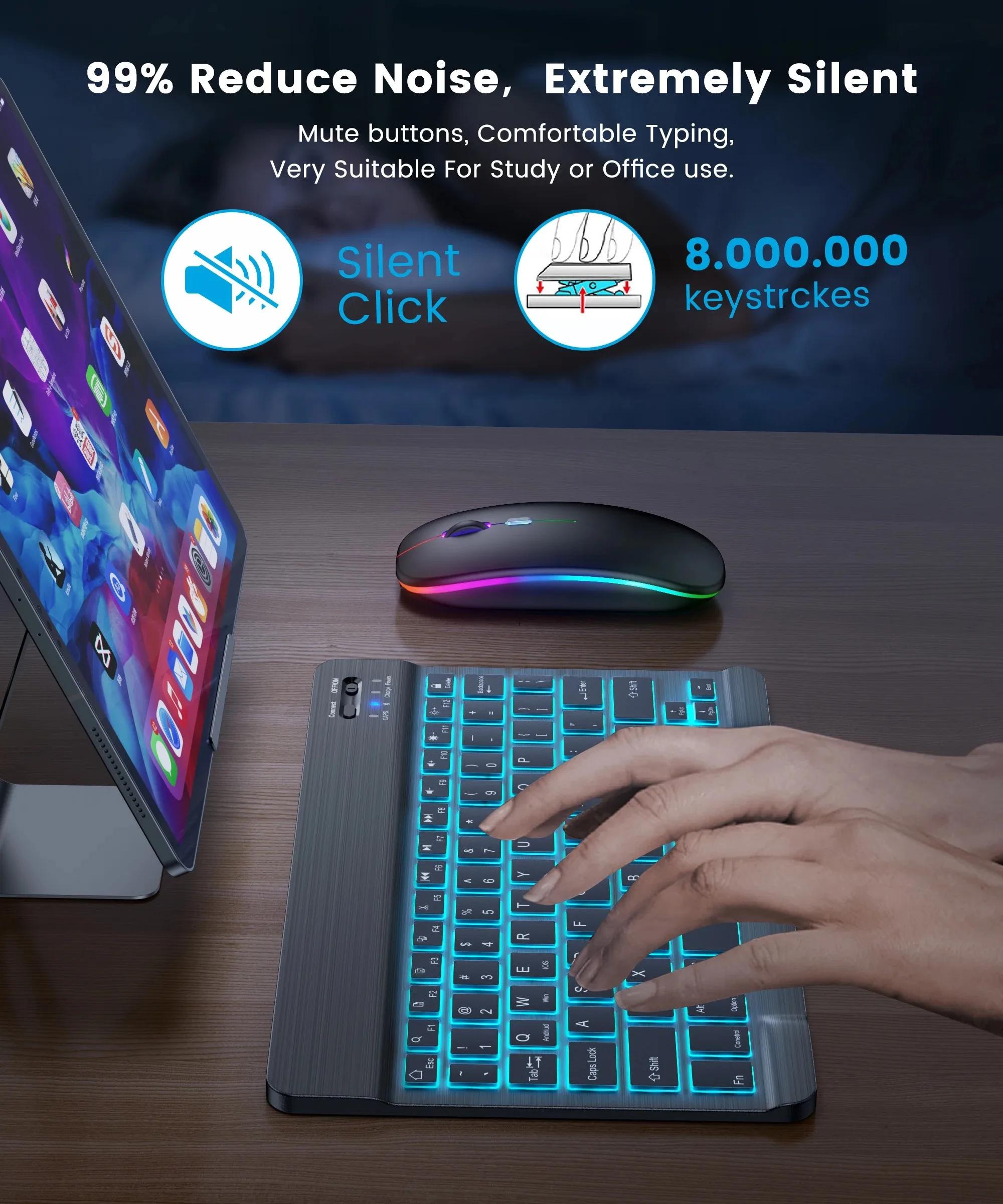 Keyboard Nirkabel Bluetooth RG - Gaming Keyboard Budget ulasan dan harga