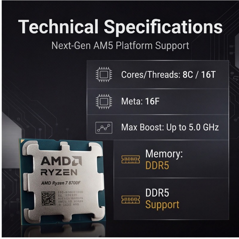 Prosesor Ryzen 7 8700F Proses  - Amd Cpu Ryzen 7 ulasan dan harga